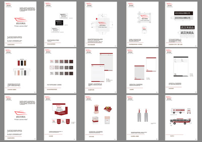 企業(yè)VI視覺識別系統(tǒng)部分展示 構(gòu)筑專業(yè)品牌視覺形象